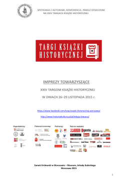 IMPREZY TOWARZYSZĄCE - Fundacja Historia i Kultura