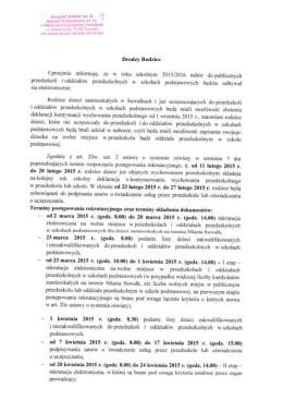 Drodzy Rodzice