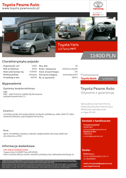 Toyota Pewne Auto
