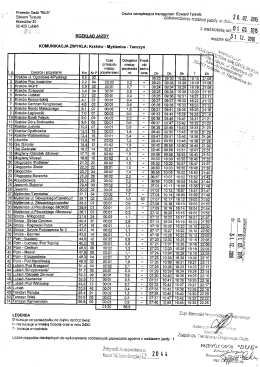 ROZKŁAD JAZDY i Ważne 11015.. „11.2.2075