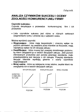 ANALIZA ,CZYNNIKÓW SUKCESU | OCENY