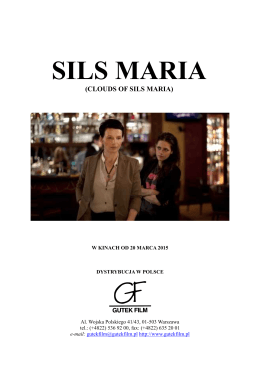 SILS MARIA pressbook