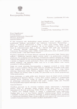 Prezydent Rzeczypospolitej Polskiej Andrzej Duda
