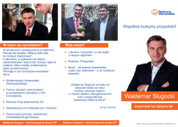 Mój program wyborczy