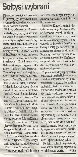Sołtysi wybrani