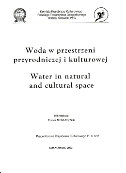 Woda W przestrzeni - Komisja Krajobrazu Kulturowego