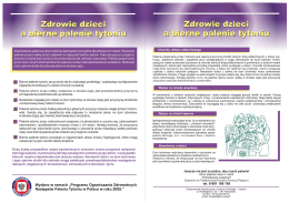 Zaprzestanie palenia przez rodzicówjest bardzo korzystne dla