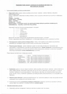 Matematyka - I Liceum Ogólnokształcące im. Stefana Żeromskiego