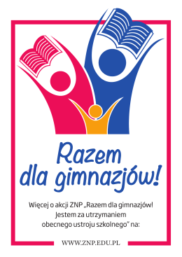 PLAKAT A4 „Razem dla gimnazjów!”