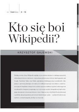 Kto się boi Wikipedii?