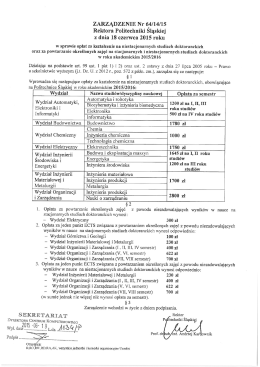 Opłaty za kształcenie na niestacjonarnych studiach doktoranckich