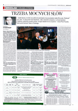 TRZEBA MOCNYCH SŁÓW