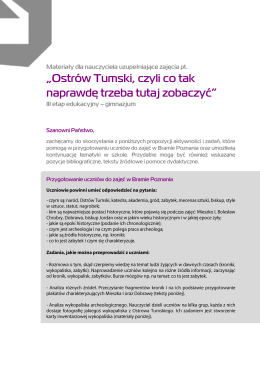 &bdquo;Ostr&oacute;w Tumski, czyli co tak naprawdę trzeba tutaj