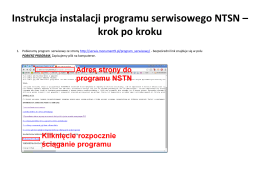 Instrukcja instalacji programu serwisowego NTSN – krok po kroku