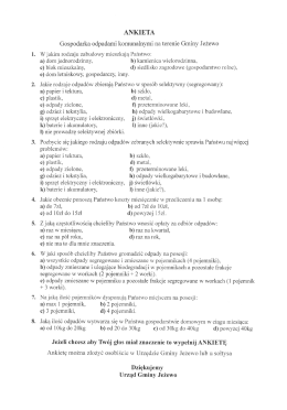 ankieta do druku