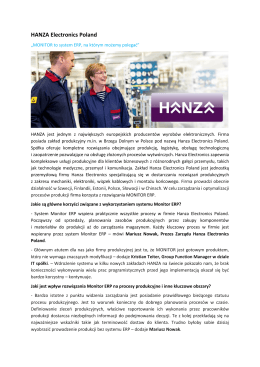 HANZA Electronics Poland