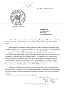 pismo - Urząd Gminy Brudzeń Duży