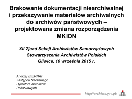 projektowana zmiana rozporządzenia MKiDN – Andrzej Biernat