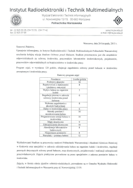 Studium Ochrony przed Hałasem - NTL