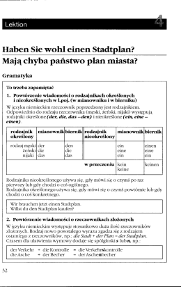 Haben Sie Wohl einen Stadtplan? Mają chyba państwo plan miasta?