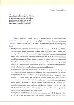 z Miastem przedsięwzięć związanych