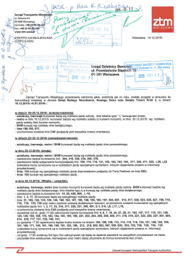 Page 1 (: Zarząd Transportu Miejski ui. Żelazna 61 00