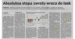 Absolutna stopa zwrotu wraca do łask