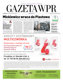Mickiewicz wraca do Piastowa