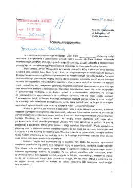 podziękowania