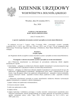 Uchwała Nr XIII/166/2015 z dnia 23 września 2015 r.