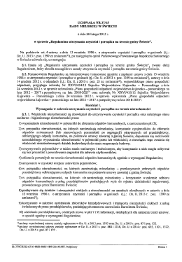 Uchwała nr 37/15 Rady Miejskiej w Świeciu z dnia 26 lutego 2015 r