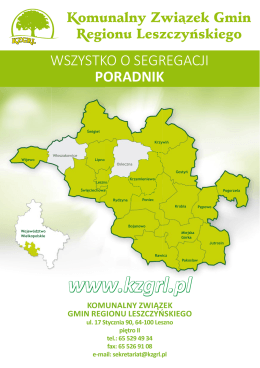 Poradnik - Komunalny Związek Gmin Regionu Leszczyńskiego