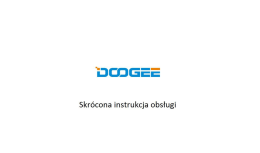Instrukcja Doogee DG850