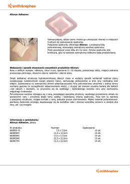 Allevyn Adhesive Samoprzylepny, dzięki czemu