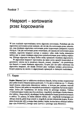 Heapsort - sortowanie przez kopcowanie
