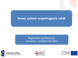 Nowy system wspomagania szkół