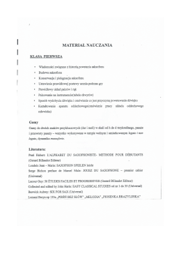MATERIAŁ NAUCZANIA