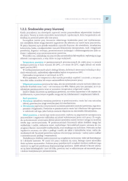 1.2.2. Środowisko pracy biurowej