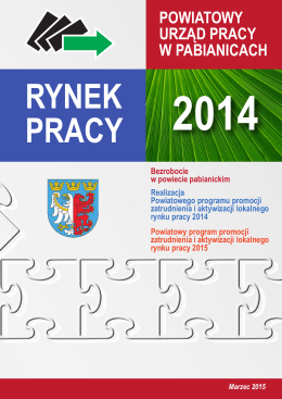 Rynek pracy 2014 - Powiatowy Urząd Pracy w Pabianicach