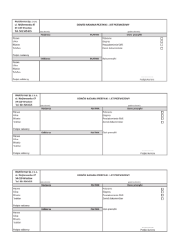 list przewozowy &ndash; pdf
