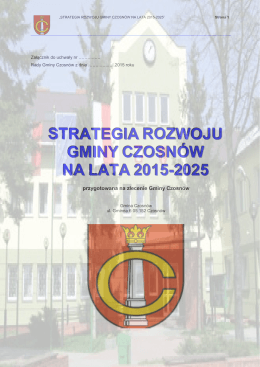 Strategia Rozwoju Gminy Czosnów na lata 2015-2025