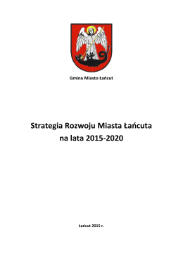 Strategia Rozwoju Miasta Łańcuta na lata 2015-2020