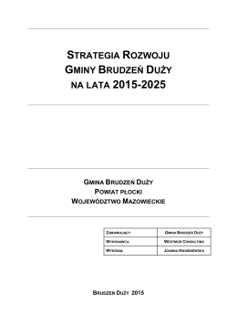 NA LATA 2015-2025 - Biuletyn Informacji Publicznej