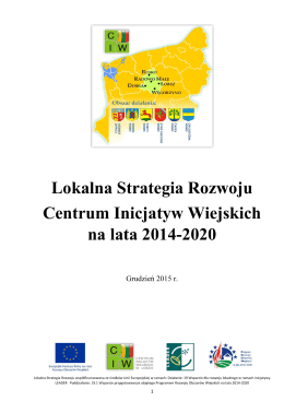 Lokalna Strategia Rozwoju Centrum Inicjatyw Wiejskich na lata