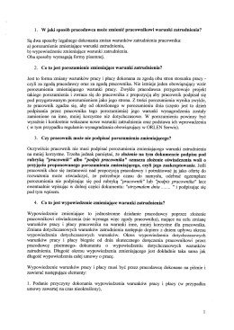 W jaki sposób pracodawca może zmienić warunki zatrudnienia