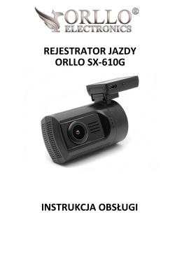 REJESTRATOR JAZDY ORLLO SX-610G