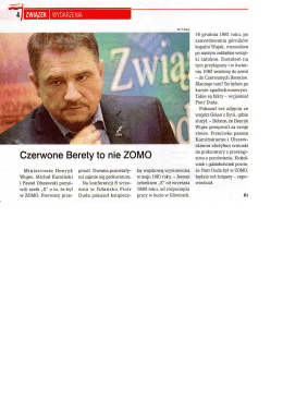 Czerwone Berety to nie ZOMO