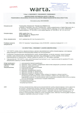 Ubezpieczenie odpowiedzialności cywilnej spedytora