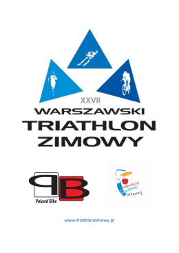 Regulamin - Warszawski Triathlon Zimowy
