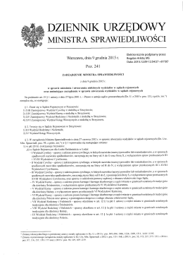 DZIENNIK URZĘDOWY
